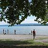 Blick auf den Bodensee vor dem Herzenbad. Hier wurde am Mittwoch, 21. August, ein 37-Jähriger bewusstlos entdeckt.