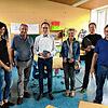 Christine Bär, Ewald Gut, Micha Bächle, Kerstin Milse, Alexander Misok und Dieter Fehrenbacher machen sich ein Bild von den nötigen ...