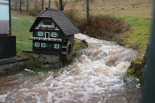 Die Miniaturmühle am Ausgang des Tribecktals in Vöhrenbach.