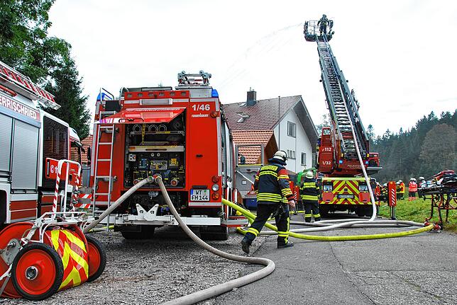 Bild 18: Gelungene und herausfordernde Probe der Feuerwehr Herrischried