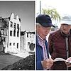 Die beim Einmarsch der Franzosen zerstörten Häuser in der Krummebergstraße (von links): Haus Staiger, Haus Schnering und Haus Müller. 77 ...