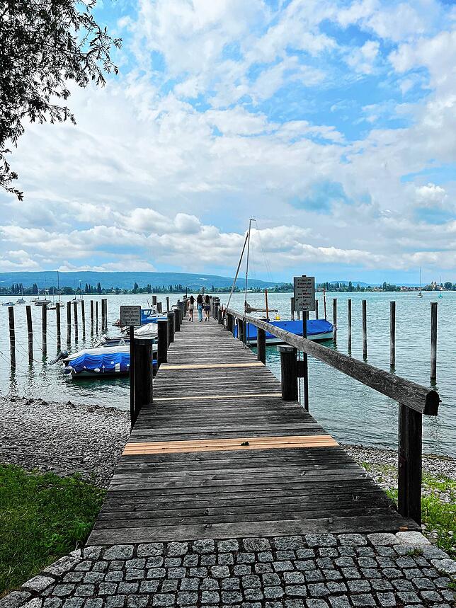 Allensbach liegt am Gandensee &ndash; natürlich gibt es dort auch einen Hafen. Genutzt wird dieser sowohl von privaten Bootsbesitzern ...