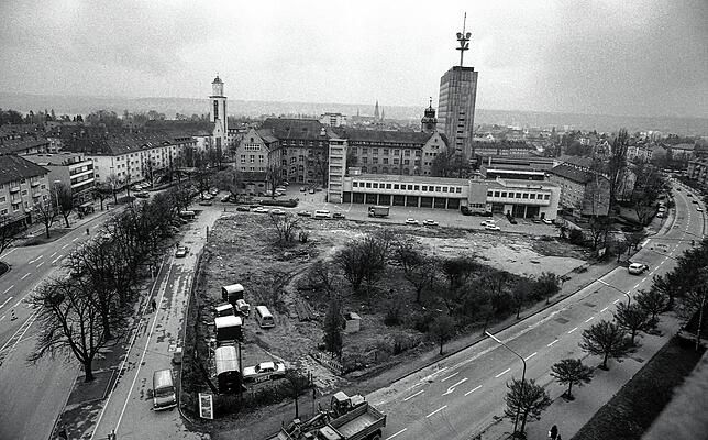 1981: Alles bereit für den Bau des Seerheincenters am Zähringerplatz. Die Planungen hatten sich 13 Jahre lang hingezogen. Wo das ...