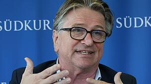 Ein Freund der klaren Aussprache: Manfred Lucha bei seinem Besuch im SÜDKURIER-Medienhaus.
