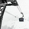 Blick von der Talstation Testa Grigia auf die Gondel der neuen Seilbahn.