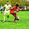 Der FC Bad Dürrheim (Timoteo Mba Edu Masa, links) spiele überraschend stark gegen den TSV Singen (Stefan Todorovski). Schlussendlich ...