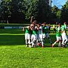 Jubel bei der DJK Villingen nach dem Treffer zum 2:0-Endstand.