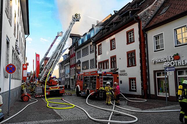 Bild 14: Der Großbrand in Villingen in Bildern: So schlimm wütete das Feuer in der Innenstadt