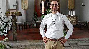 Pater Gabriel Müller wird seine Heimatprimiz am Sonntag, 3. September, feiern. Bild: Cornelia Liebwein