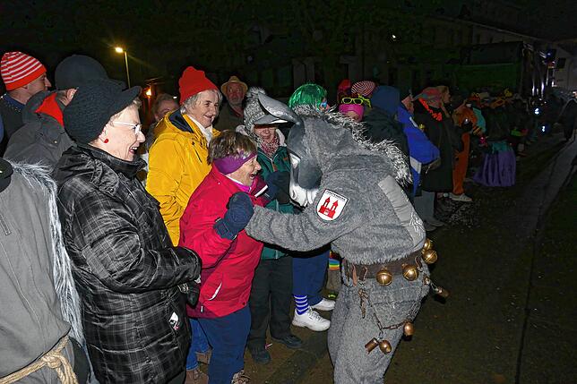 Bild 13: Riedböhringen ist ab sofort in Narrenhand. Nachtumzug eröffnet dreitägiges Narrentreffen.