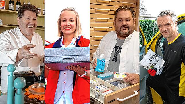 Bild : Helden der Krise: Wie Bäckerei, Apotheke, Zusteller und Caritas in Zeiten von Corona arbeiten