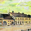 Das im Besitz von Wilhelm Bermeitinger befindliche Gemälde zeigt in einem Ausschnitt das Stadthaus Neflin-Brugger gegenüber der ...