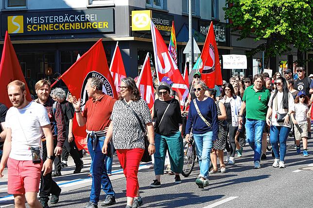 Bild 14: Gemeinsamer Protest am 1. Mai: So gingen Konstanzer und Kreuzlinger auf die Straße