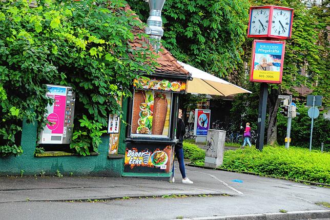 Der Imbiss am Zähringerplatz.