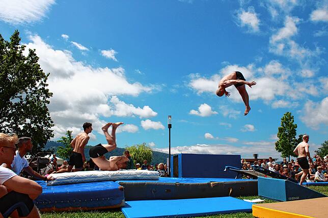 Bild 5: Bilder vom Hafenfest-Sonntag mit Turn-Show, Bürgermeister-Mutprobe und Flohmarkt (1)