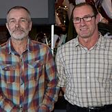 Die beiden eifrigsten Blutspender (von links): Martin Amann (100 Blutspenden) und Walter Krämer (125 Blutspenden).