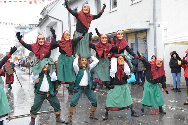 Bild 29: Bilder vom Narrensprung beim Ringtreffen des Alemannischen Narrenrings (Teil 3)