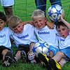 Vier Bambini des SV Stühlingen wenige Jahre nach der Jahrtausend-Wende (von links): Ruwen Vollmer, Sören Ebbesen, Dominik Pieper und ...