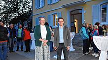 Die stellvertretende Ortsvorsteherin, Franziska Zimmermann, und Bürgermeister Benjamin Mors waren sich einig, dass die Zusammenarbeit ...