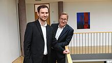Sie treiben die Gründung eines Gemeinschaftsunternehmens mit der Sparkasse Bodensee voran: Malte Heinrich, Assistent der ...