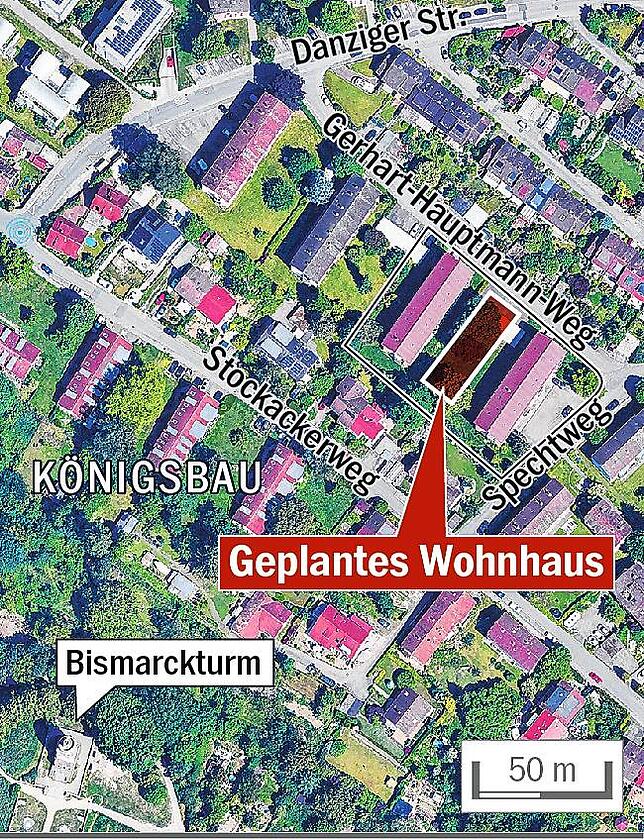 Im Gerhart-Hauptmann-Weg in Fürstenberg ist geplant, zwischen zwei Bestandsgebäude ein weiteres Haus zu bauen. Wohnen sollen dort ...