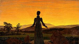 Eine Ahnung vom Jenseits: „Frau vor der untergehenden Sonne“ von Caspar David Friedrich.