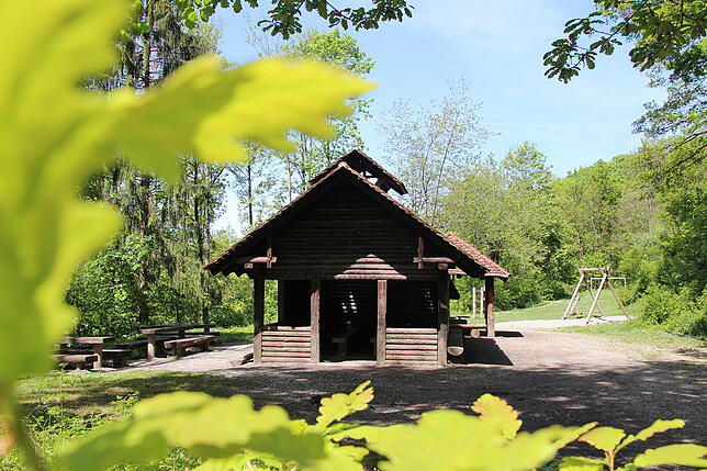 Die Grillhütte Schweppenen bei Markdorf.