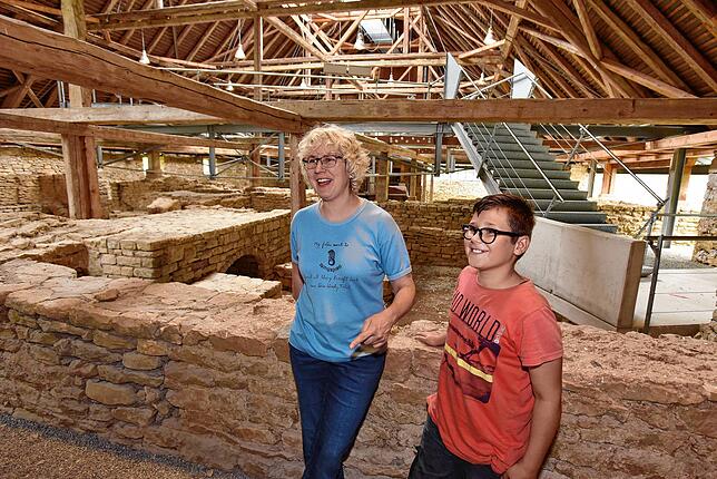Jede Menge interessante Details zur früheren römischen Badekultur gibt es im Römerbad in Hüfingen zu entdecken, so wie es auch Nathalie ...
