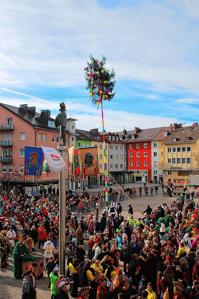 Normalerweise würde heute der Narrenbaum auf dem Adenauerplatz aufgestellt...