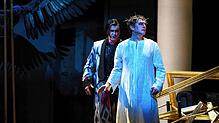 Neros Gegenspieler: der Magier Simon Mago (Lucio Gallo, hinten) und der Christ Fanuèl (Brett Polegato).