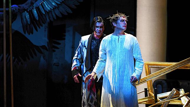 Neros Gegenspieler: der Magier Simon Mago (Lucio Gallo, hinten) und der Christ Fanuèl (Brett Polegato).