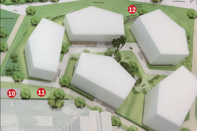 Bild 4: So soll das ehemalige Siemensareal in Konstanz aussehen: Viel Grün, ein Hochhaus und eine Kita
