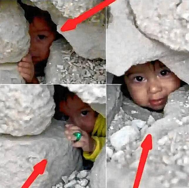 Ein Kind unter den Trümmern – das Ärztepaar Fröhles hofft, dass es inzwischen geborgen werden konnte.