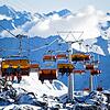 Traumkulisse im österreichisch-schweizerischen Skigebiet Ischgl-Samnaun. Wegen Corona gelten in den Schweizer Alpen auf den Pisten ...