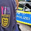 Die Landespolizei von Baden-Württemberg. Das Foto entstand als Symbolfoto im Polizeirevier Überlingen, das zum Polizeipräsidium ...