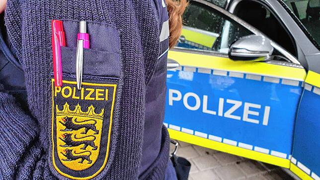 Die Landespolizei von Baden-Württemberg. Das Foto entstand als Symbolfoto im Polizeirevier Überlingen, das zum Polizeipräsidium ...