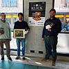 Sven Winter, Philipp Güntert und Julian Windmöller (von links) freuen sich auf die historische Ausstellung „Klick – Fotografien einer ...