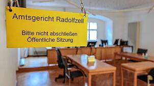 Blick in den Verhandlungssaal des Radolfzeller Amtsgerichtes.
