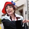 (Archivbild) Auch beim Jakobiner-Tribunal &ndash; hier im Jahr 2020 &ndash; ist Claudia Zähringer auf dem Obermarkt zu sehen. Auch unter ...