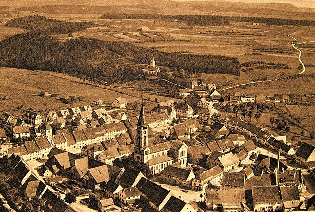 So sah die Kernstadt von Bräunlingen 1939 kurz vor Kriegsbeginn aus.