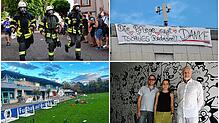 Feuerwehrmänner beim Firmenlauf, Abschied der Krankenhausmitarbeiter, Vandalismus beim Mettnau-Stadion und eine bemalte Unterführung ...