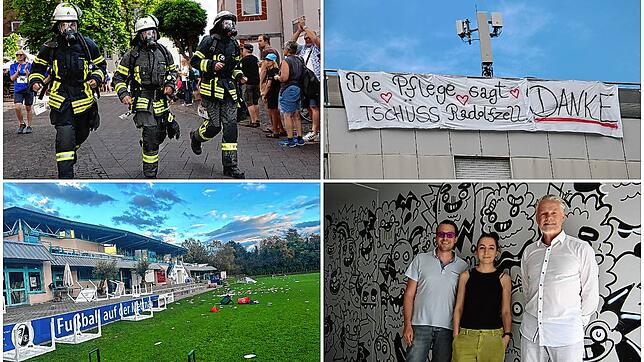 Feuerwehrmänner beim Firmenlauf, Abschied der Krankenhausmitarbeiter, Vandalismus beim Mettnau-Stadion und eine bemalte Unterführung ...