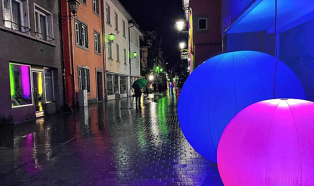 Bild 8: Überlingen leuchtet – im Regen