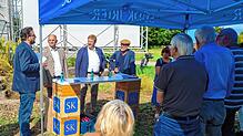 Markus Baier, SÜDKURIER-Redaktionsleiter Waldshut-Tiengen, Hans-Peter Schlaudt, Geschäftsführer Klinikum Hochrhein und Günther Bickel, ...