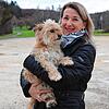 Christiane Stöhr aus Nußdorf mit Hündin Bibi.