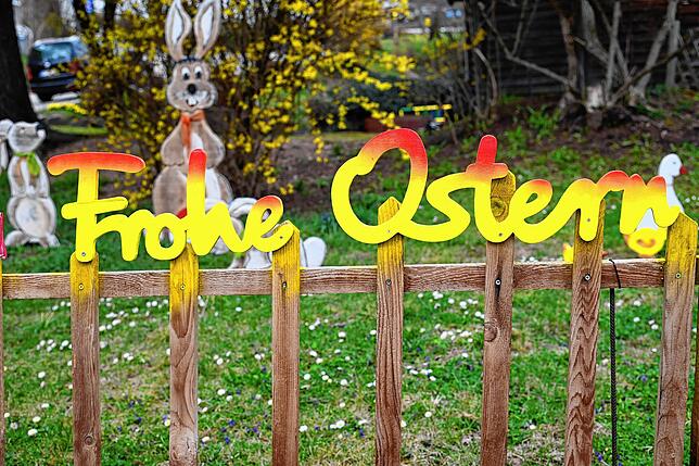 Ein Ostergruß darf natürlich nicht fehlen.