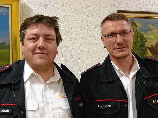 Übergangsweise leiten die beiden stellvertretenden Kommandanten Heiko Jäckle und Ronny Zerbe seit einigen Monaten die Hilzinger Gesamtwehr.