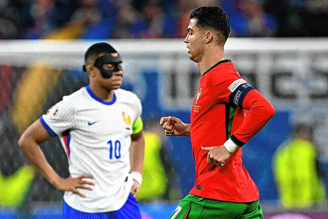 Mbappé (links) und Ronaldo – zwei Superstars, die bei der EM nicht glänzen konnten.