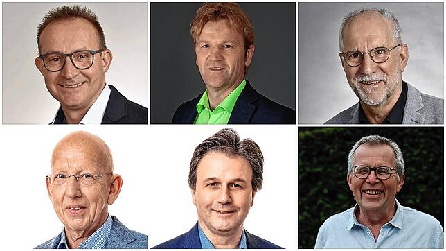 Sechs der Kandidaten mit den meisten Stimmen bei der Gemeinderatswahl in Donaueschingen.