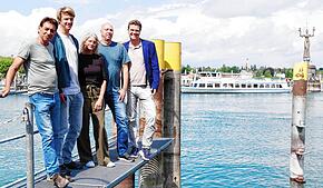 Die Macher hinter den Festen (von links): Joachim Berner, Tommy Spörrer, Elke Cosmo von der Ideenfabrik, Frank Schuhwerk und Eric Thiel.